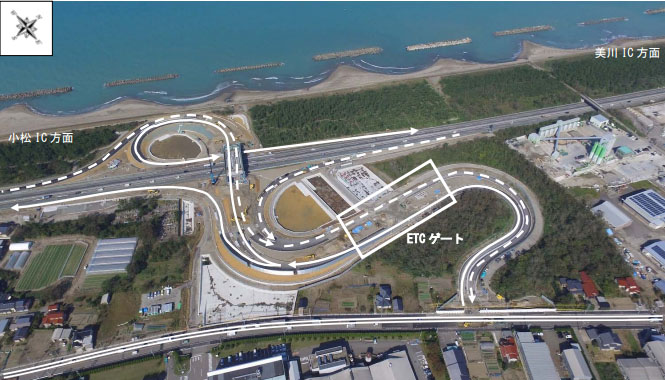 北陸道 能美根上SICが 2018年3月25日に開通