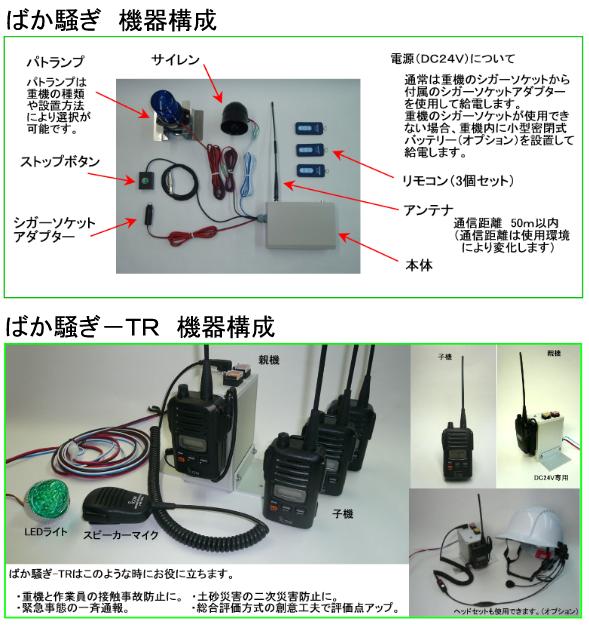 重機向け安全管理補助器具「ばか騒ぎ」（ CG-100032-VE ）