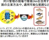 環境 DNA の河川事業への適用を目指した共同研究に着手
