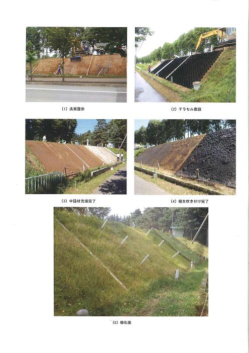 変形追随性法枠による寒冷地法面保護工法（ HK-110043-VE ）