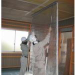 ホコリ飛散防止シートによる仮囲い工法（旧：KT-130082-A）