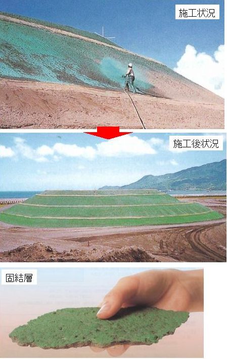 飛砂・粉塵・侵食防止剤クリコートC-720グリーン (KK-100037-VE)