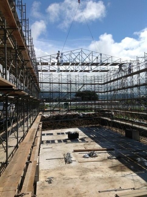 全天候型仮設屋根「簡易屋根トラス」Provisional Concourse（旧：KT-130039-A）
