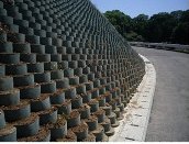 立体ハニカム状ジオセル擁壁工法（ HK-160013-VR ）