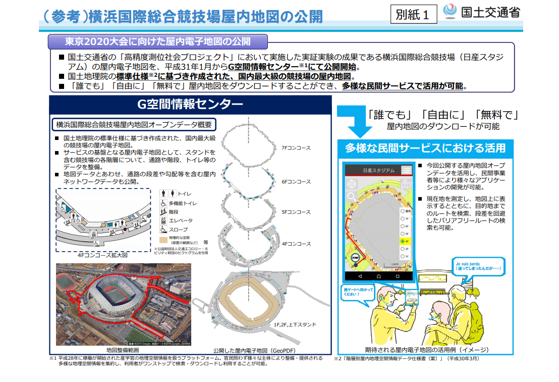 国内最大級の競技場のデジタル地図を初公開