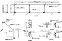 トンネル対応GFRP製ハンドレール   (TH-180006-A)