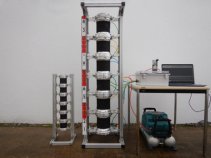 世界初、土砂搬送が可能なぜん動ポンプの試験機を完成