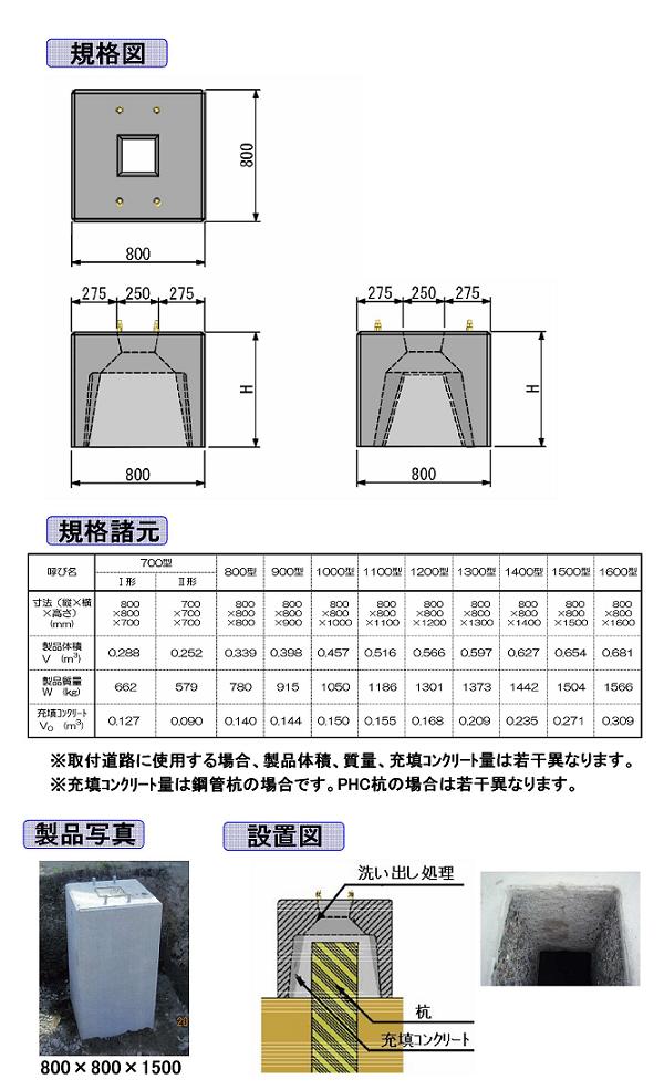 埋設型PC基礎枠   (HK-110046-VE)