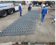 連続鉄筋コンクリート舗装用斜交メッシュパネル   (CG-160007-VE)