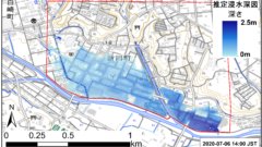 2020年7月６日鹿屋市周辺における浸水について（速報）