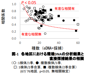 環境DNAが河川の生物調査でも有効であることが示されました