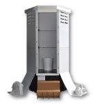 災害対応 備蓄型 組立式 個室トイレ 『ほぼ紙トイレ』(KT-220144-A)