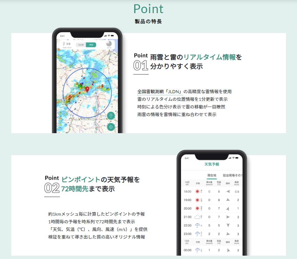 ピンポイント雷雨アプリ(KT-220149-A)