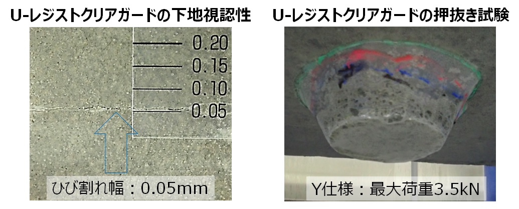 コンクリート用有機系表面保護材「U-レジストクリアコート／ガード」(CG-220023-A)