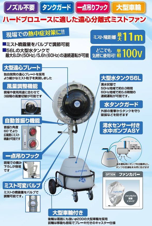 遠心式ミストファン(KK-220077-A)