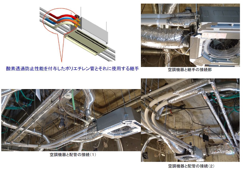空調配管用酸素透過防止架橋ポリエチレン管とその継手を用いた工法(TH-220008-A)