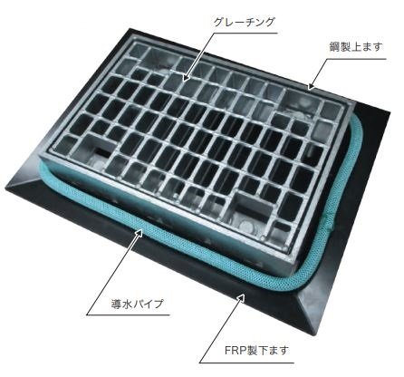防水層接続型FRP排水ます(CG-220032-A)