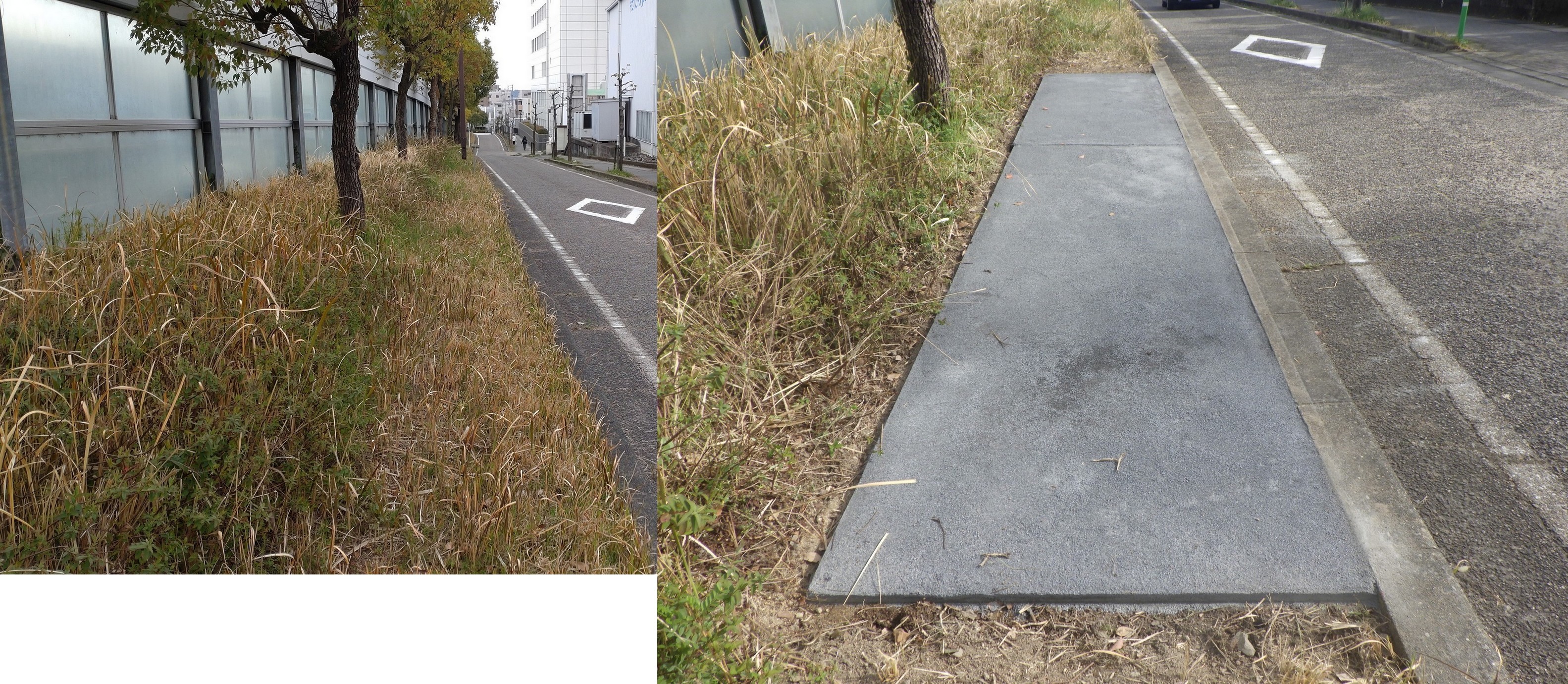 クイック防草＆シールコン（防草砂）を用いた防草対策(KT-230086-A)