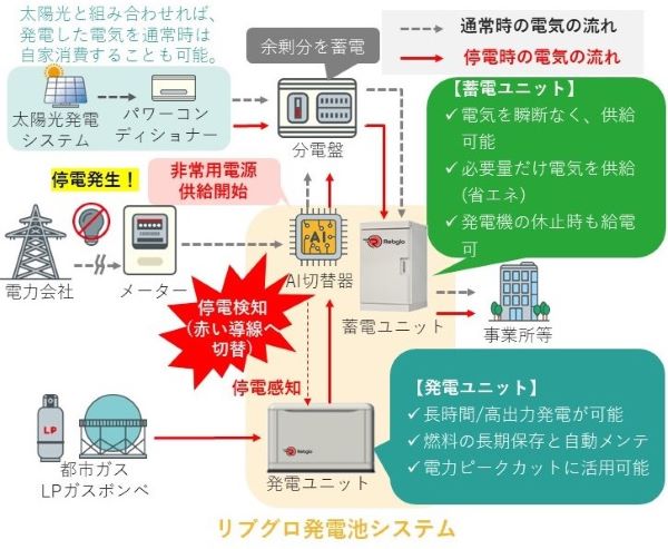 定置型オフグリッド電源システム「リブグロ発電池システム」(QS-230014-A)