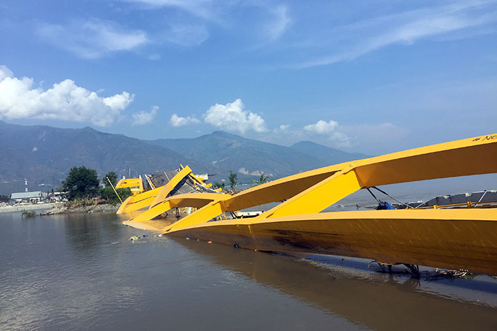 インドネシア中部スラウェシ州パル第四橋再建計画