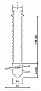 先端翼付き鋼管「WINPILE工法」(KT-230169-A)