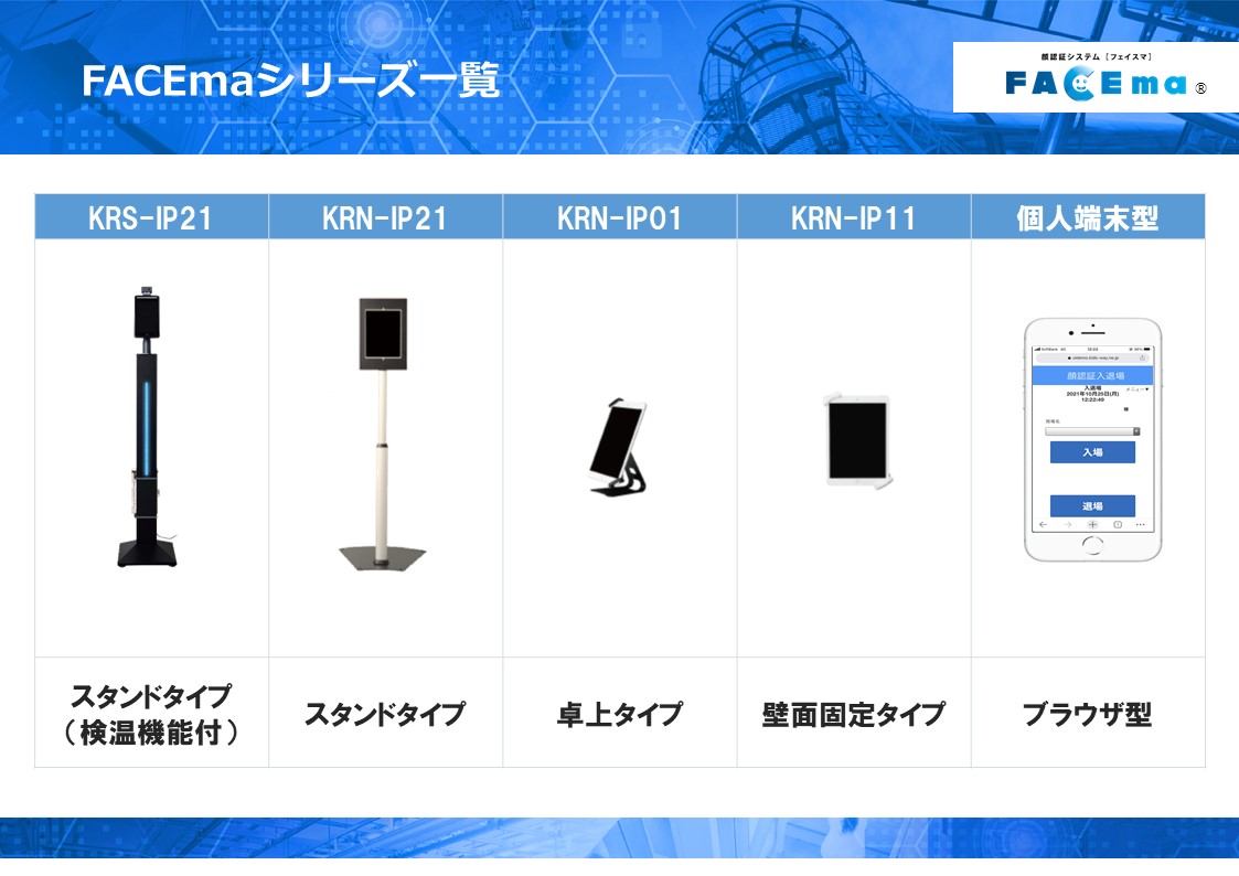 顔認証システム FACEma(フェイスマ)(KT-230155-A) 顔認証システム FACEma(フェイスマ)(KT-230155-A)